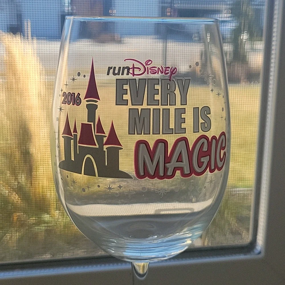 RunDisney 2016 Every Mile is Magic Wine Glass - Picture 2 of 2